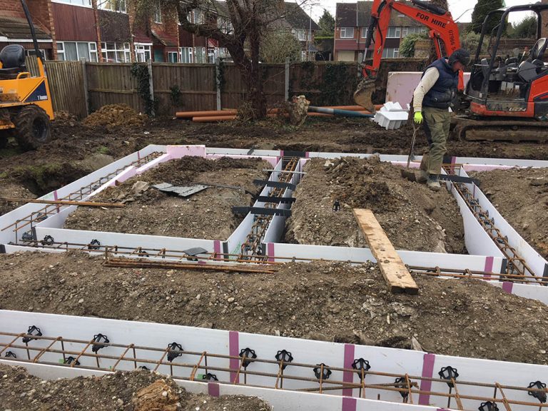 S.P.Groundworks Ltd Ring beams and concrete slabs